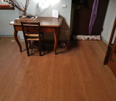 Posa parquet in rustico di campagna effetto termo cotto